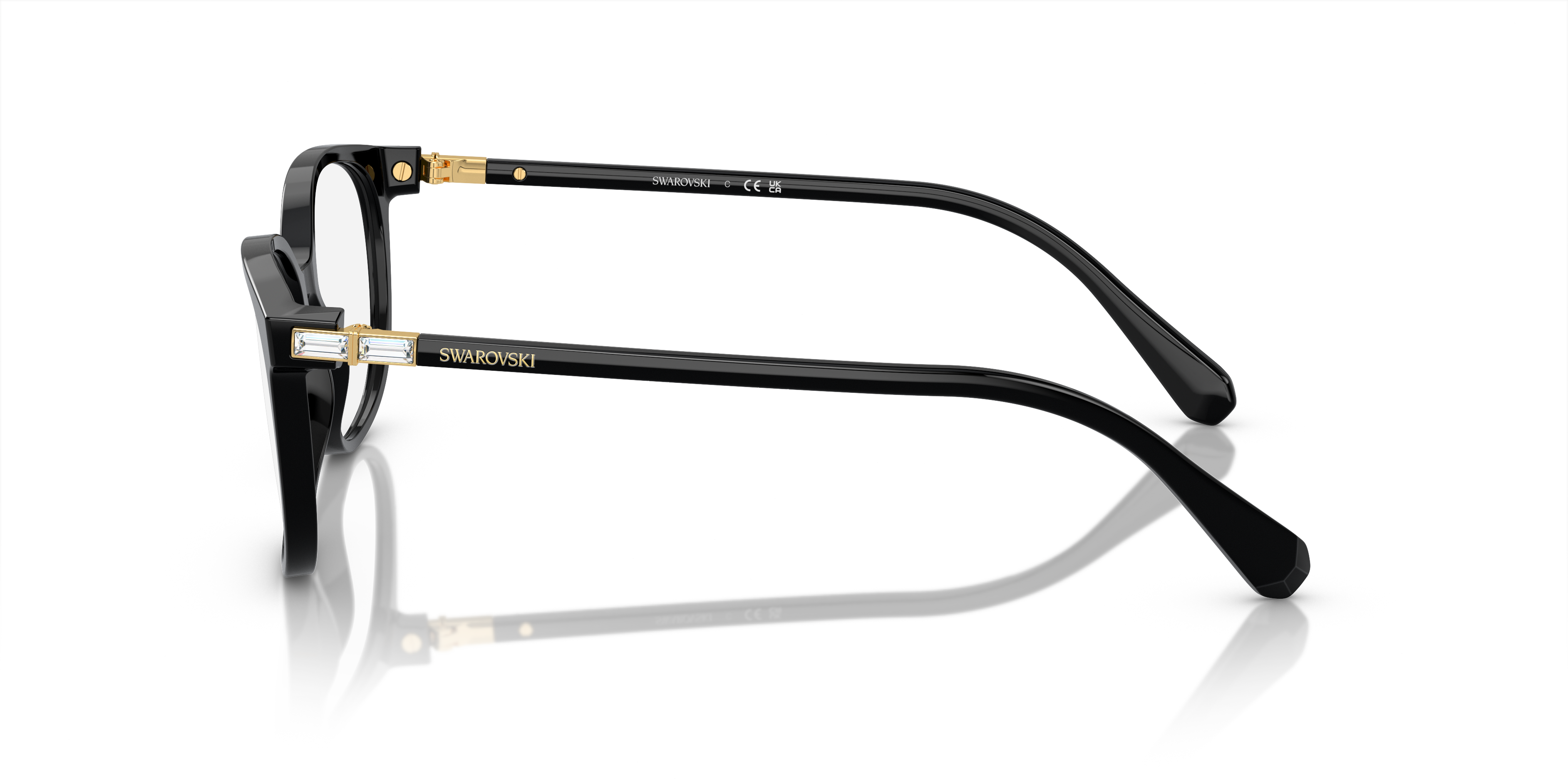 Swarovski Eyeglasses SK2002 SOLID BLACK