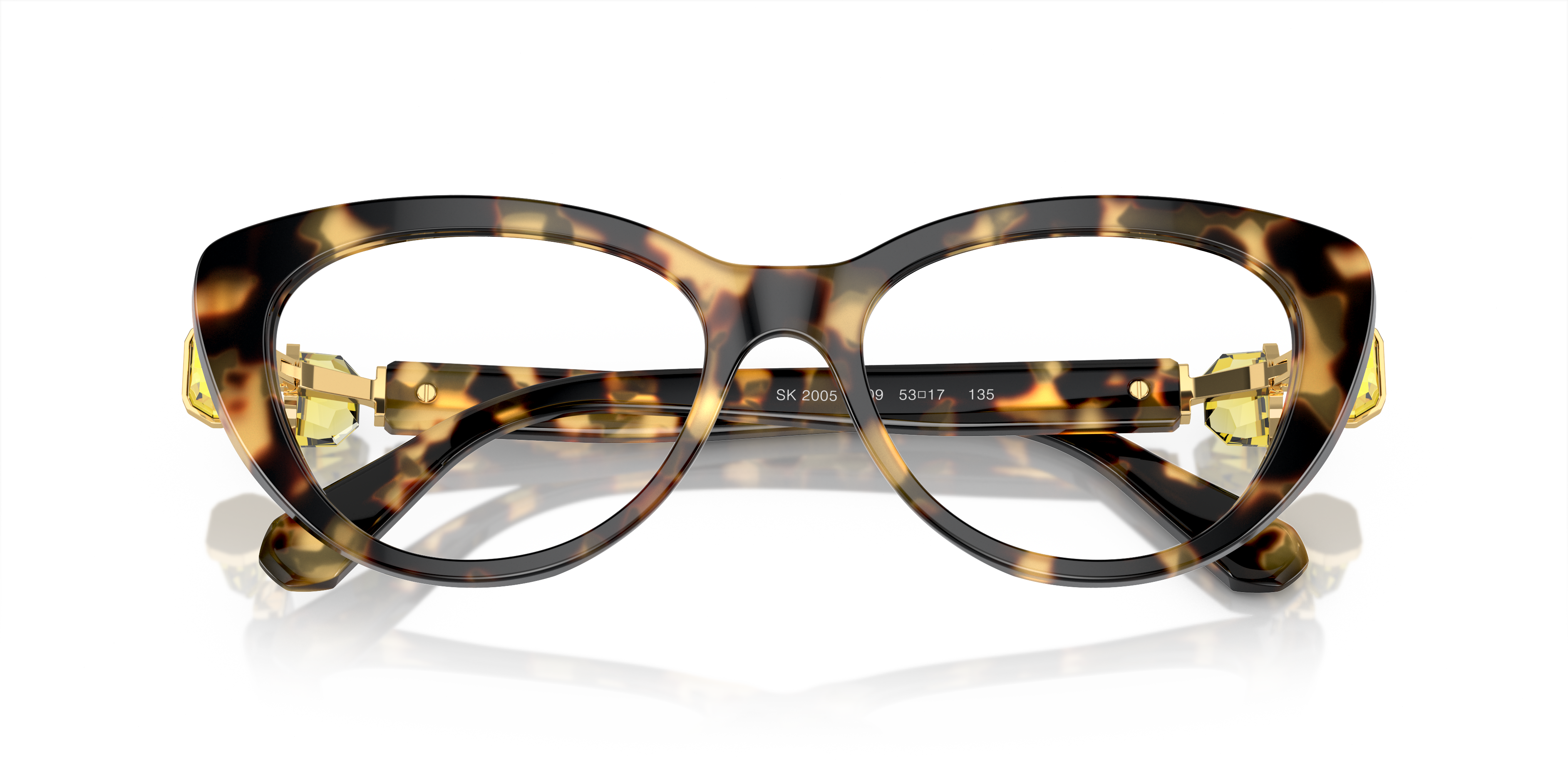 Swarovski Eyeglasses SK2005 LIGHT HAVANA