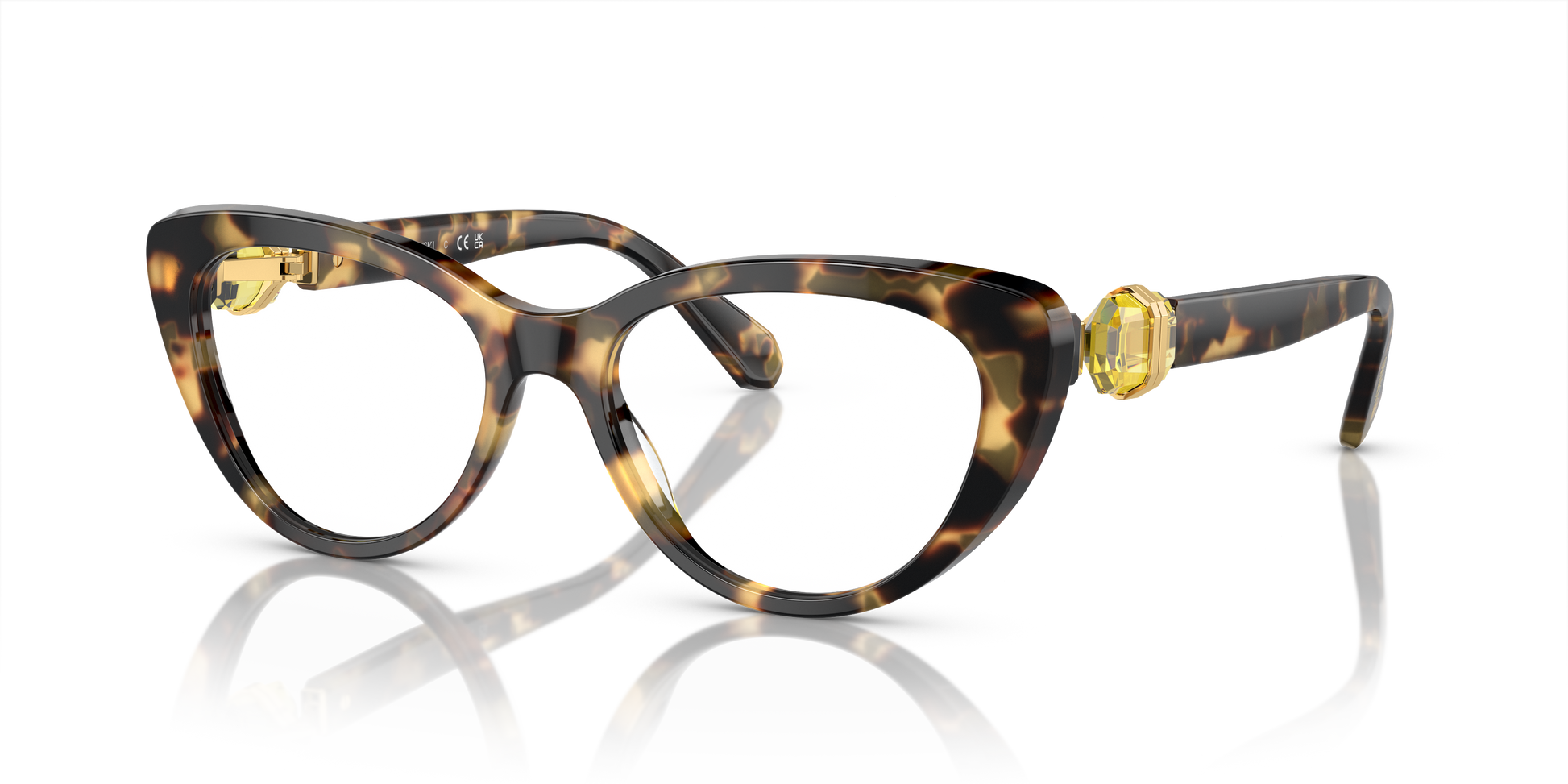 Swarovski Eyeglasses SK2005 LIGHT HAVANA