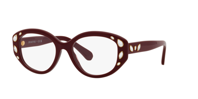 Swarovski Eyeglasses SK2006 RED BURGUNDY