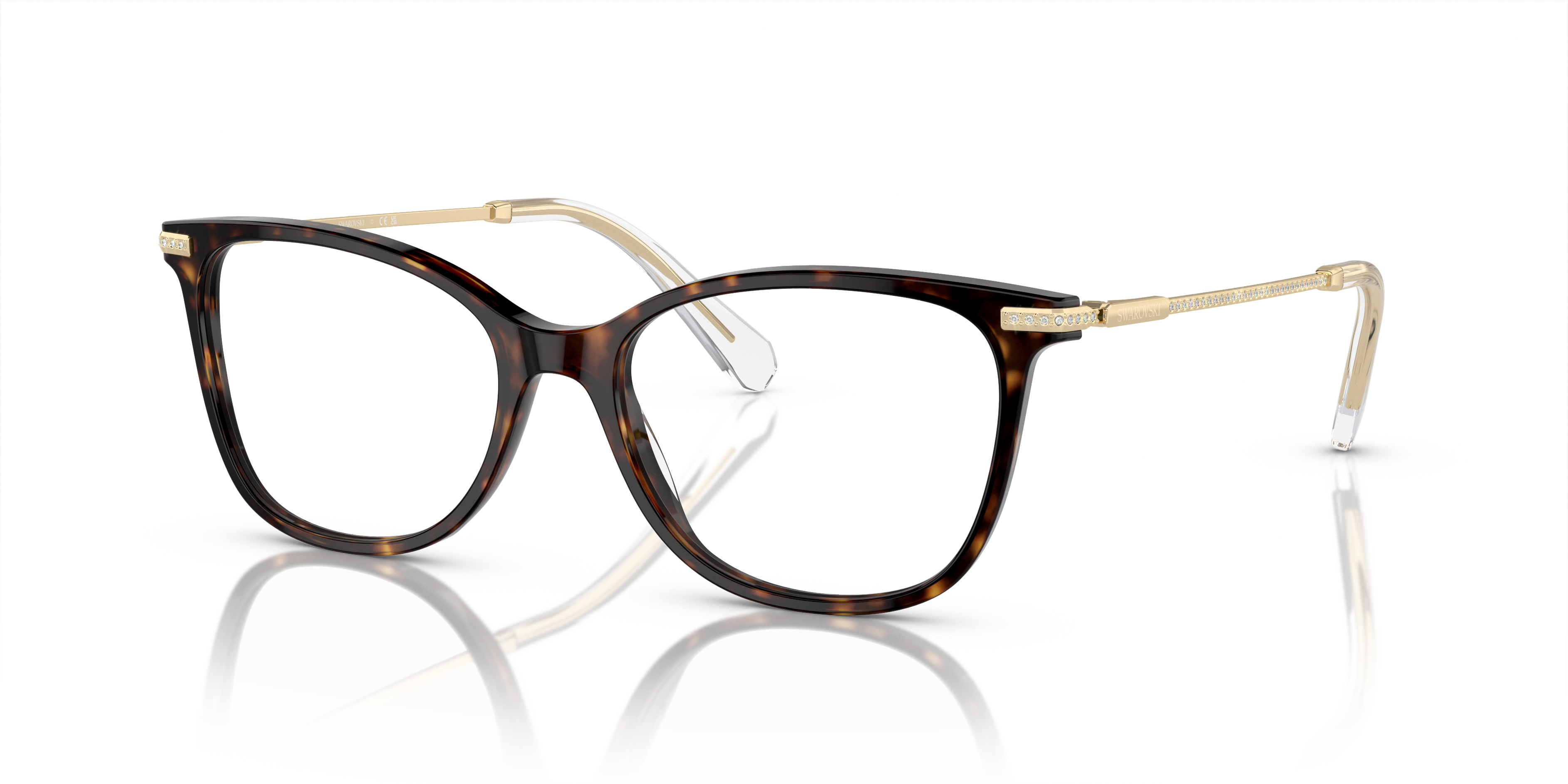 Swarovski Eyeglasses SK2010 DARK HAVANA
