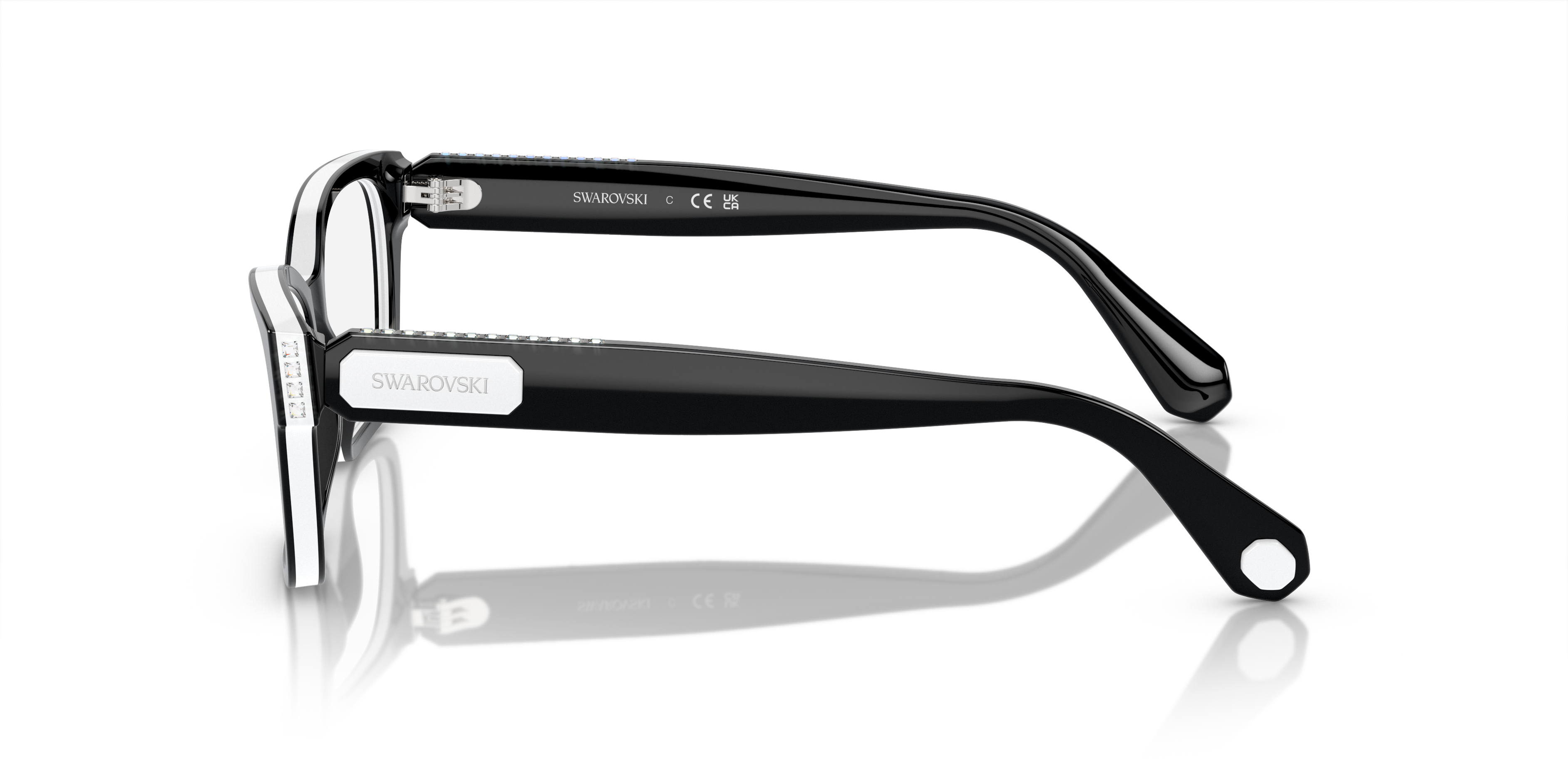 Swarovski Eyeglasses SK2013 BLACK/WHITE