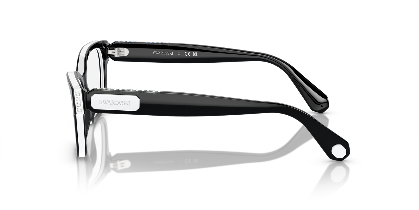 Swarovski Eyeglasses SK2013 BLACK/WHITE