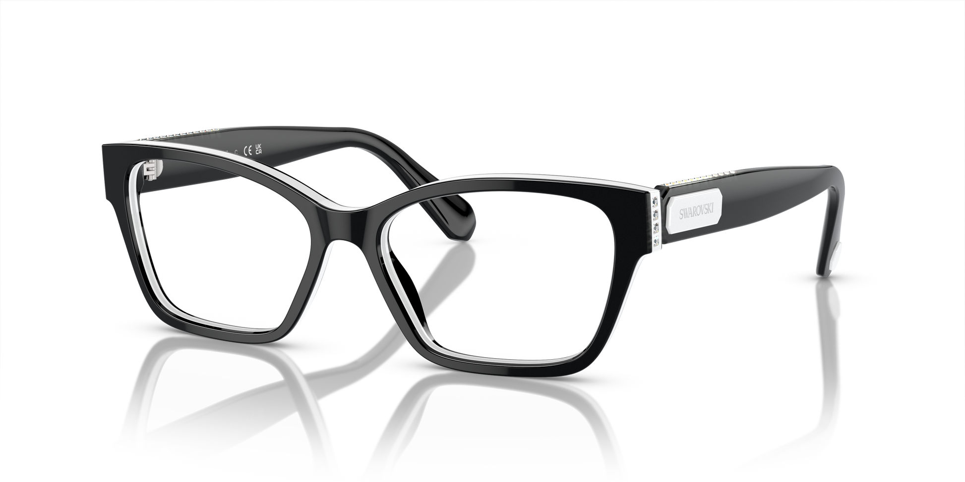 Swarovski Eyeglasses SK2013 BLACK/WHITE