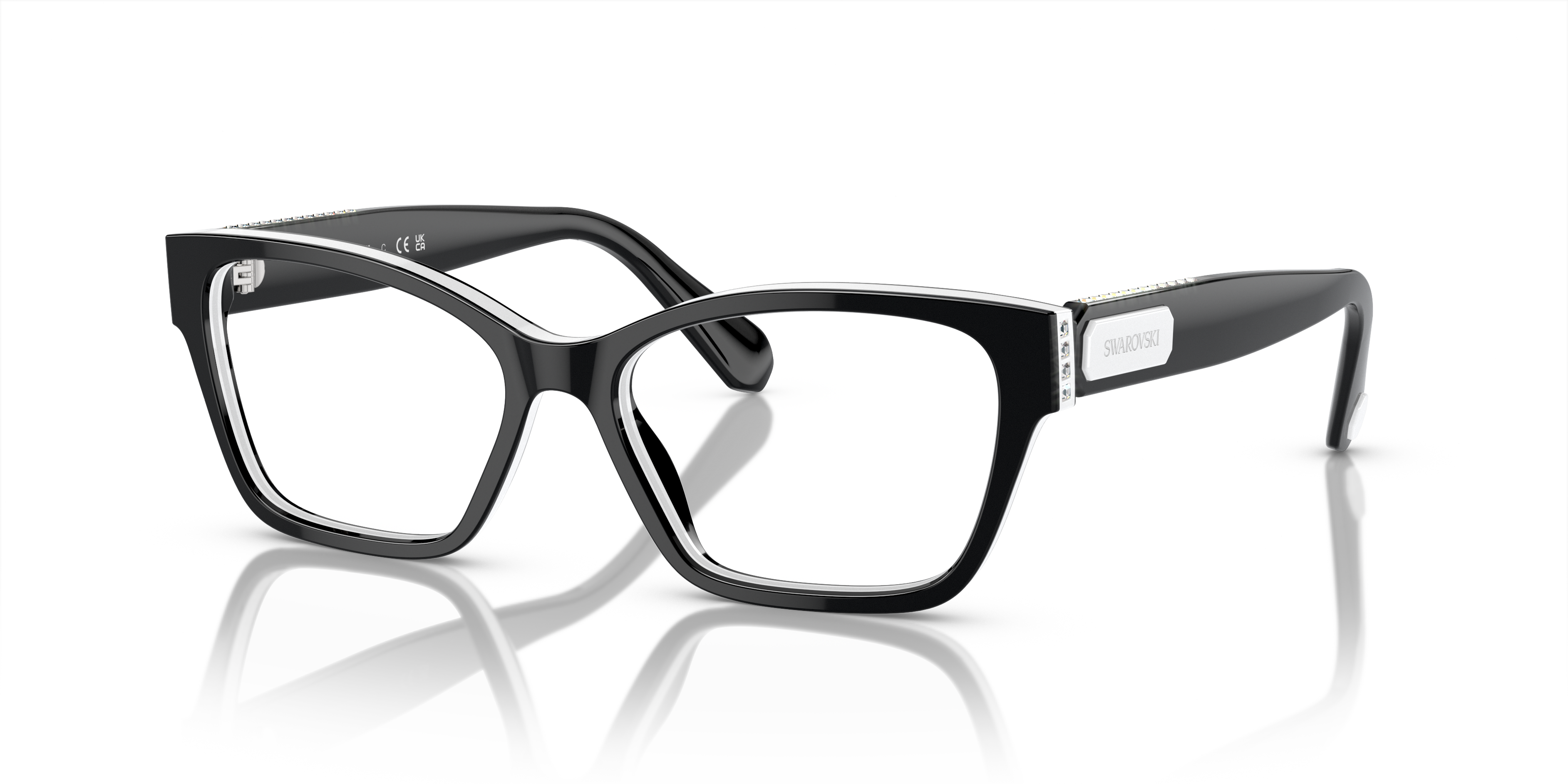 Swarovski Eyeglasses SK2013 BLACK/WHITE