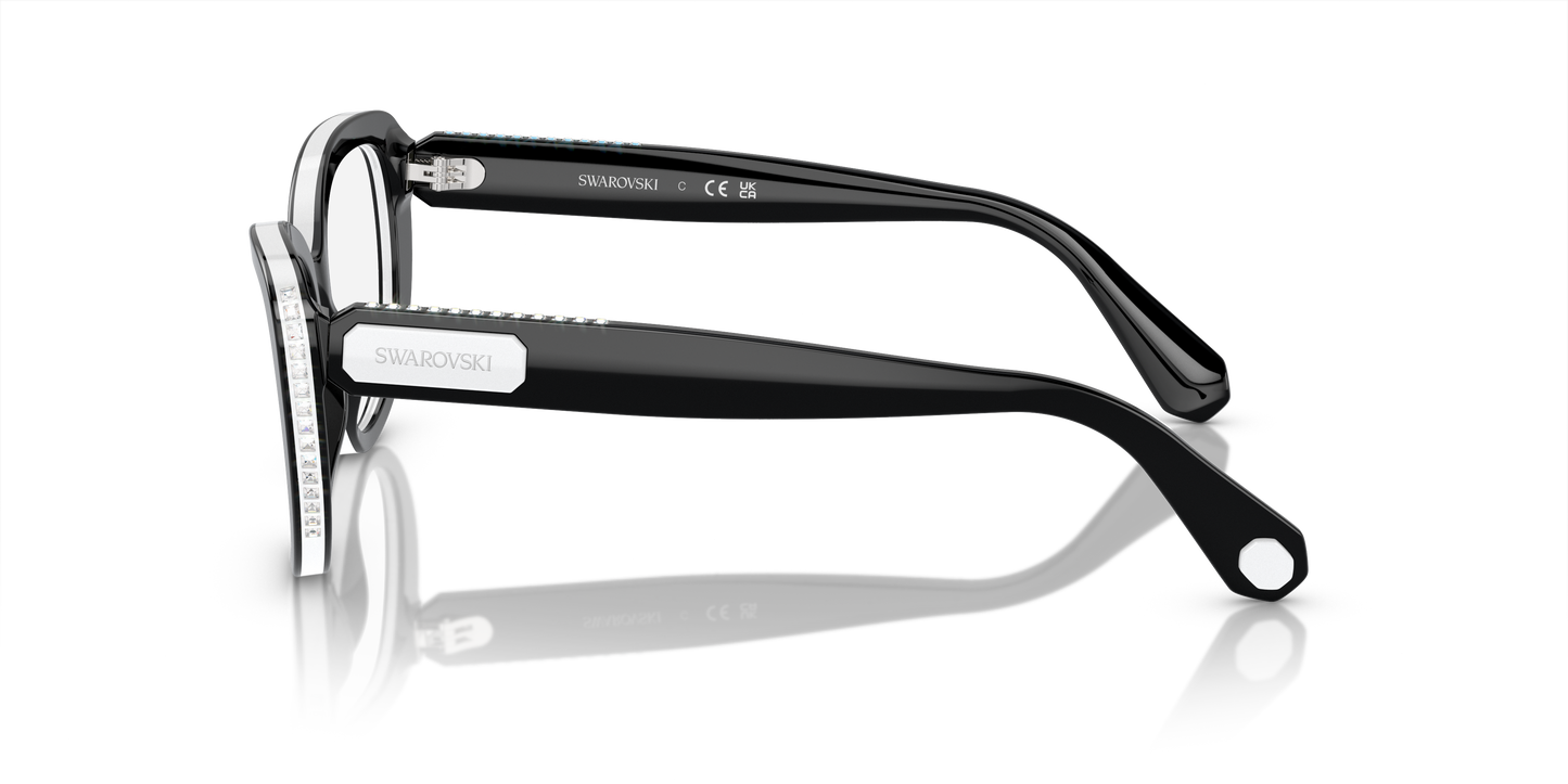 Swarovski Eyeglasses SK2014 BLACK/WHITE