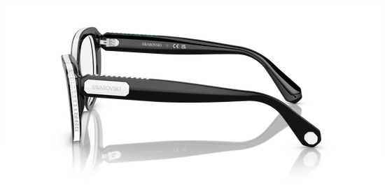 Swarovski Eyeglasses SK2014 BLACK/WHITE
