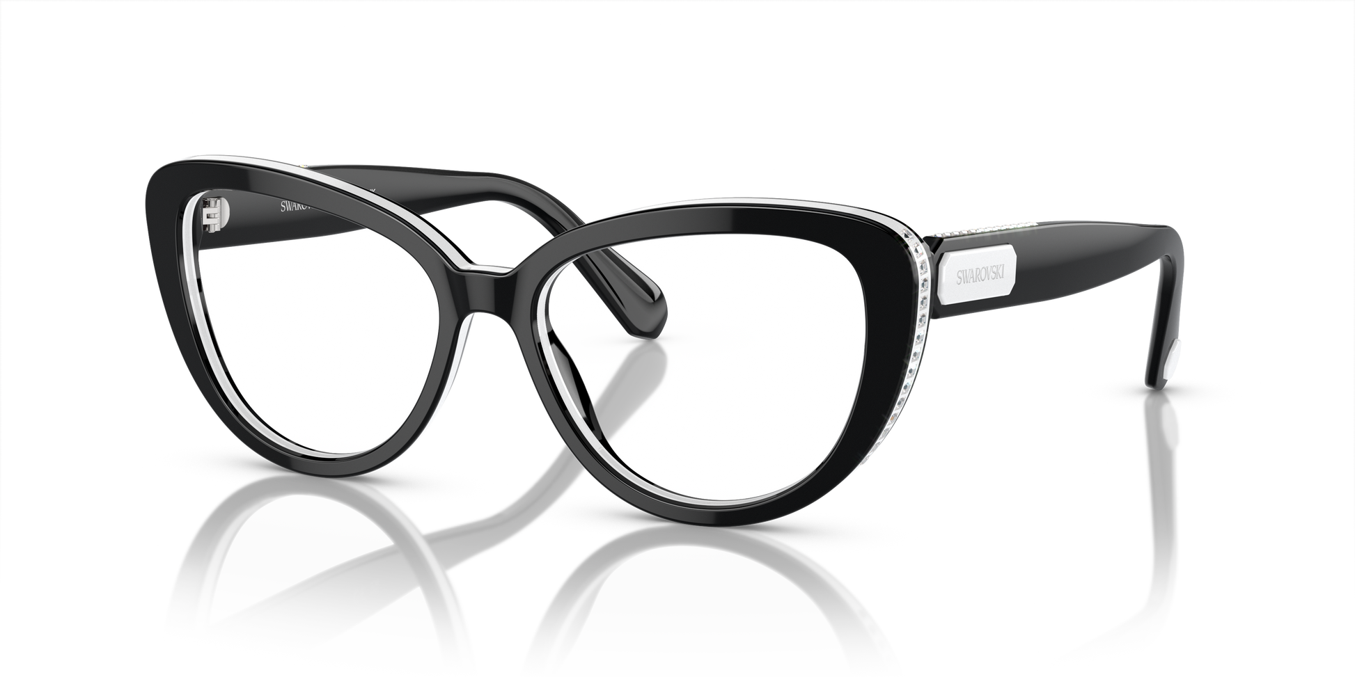 Swarovski Eyeglasses SK2014 BLACK/WHITE