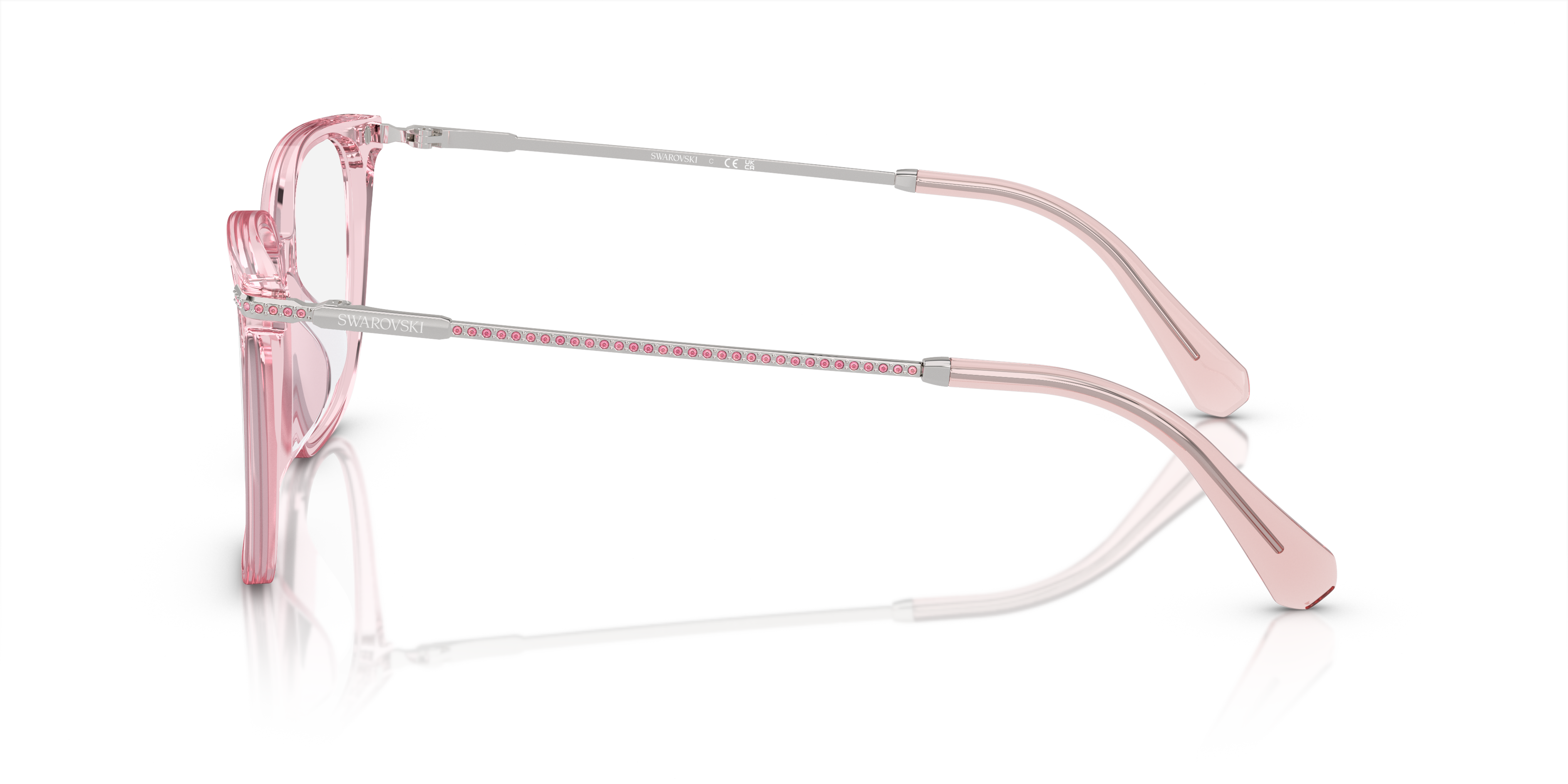 Swarovski Eyeglasses SK2016D TRANSPARENT PINK