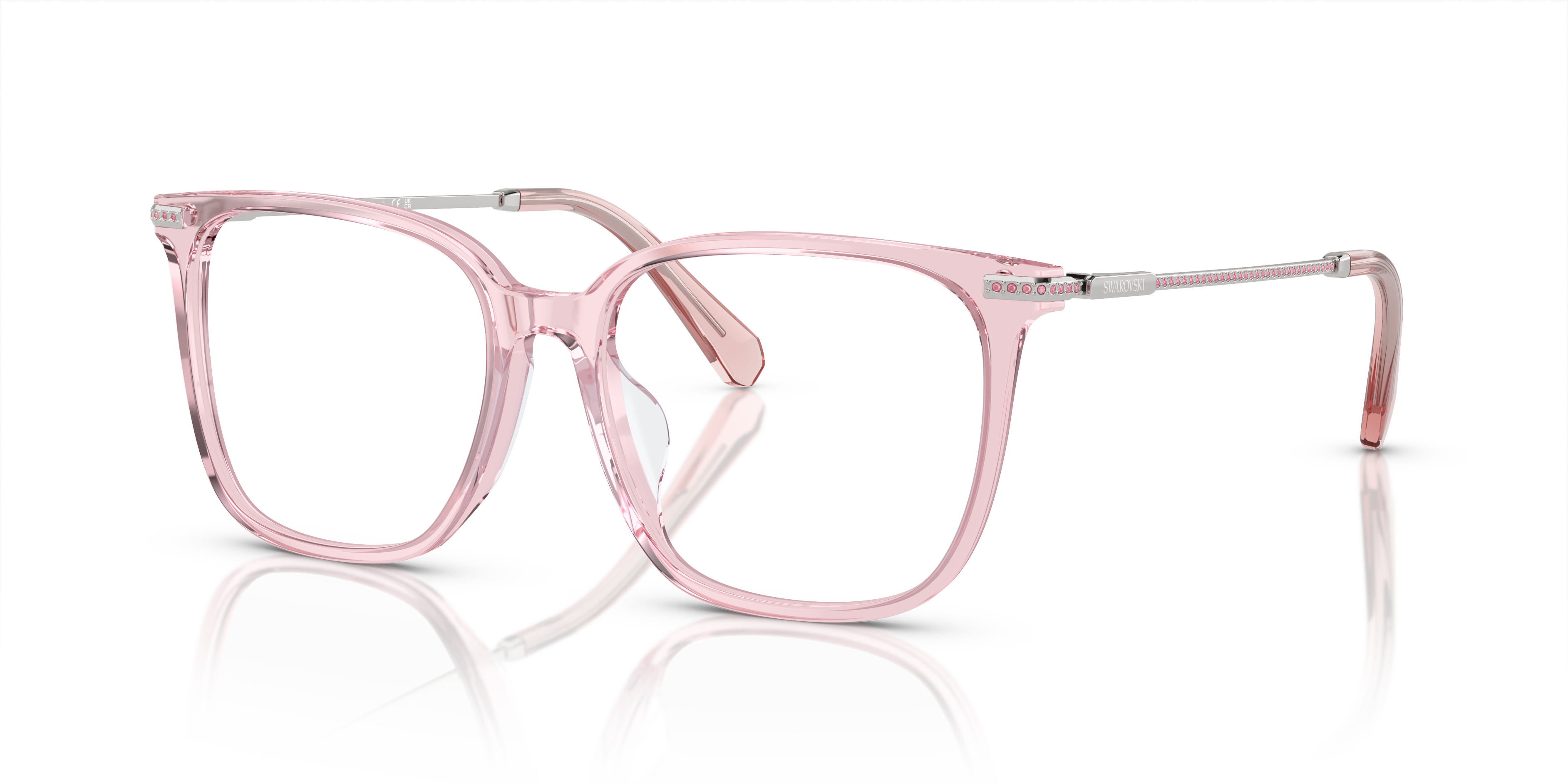 Swarovski Eyeglasses SK2016D TRANSPARENT PINK
