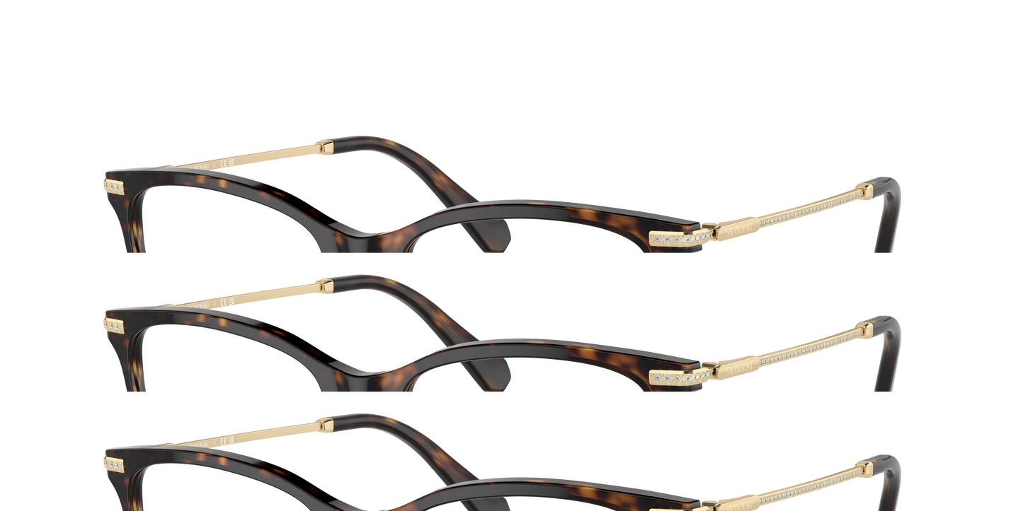 Swarovski Eyeglasses SK2017 DARK HAVANA