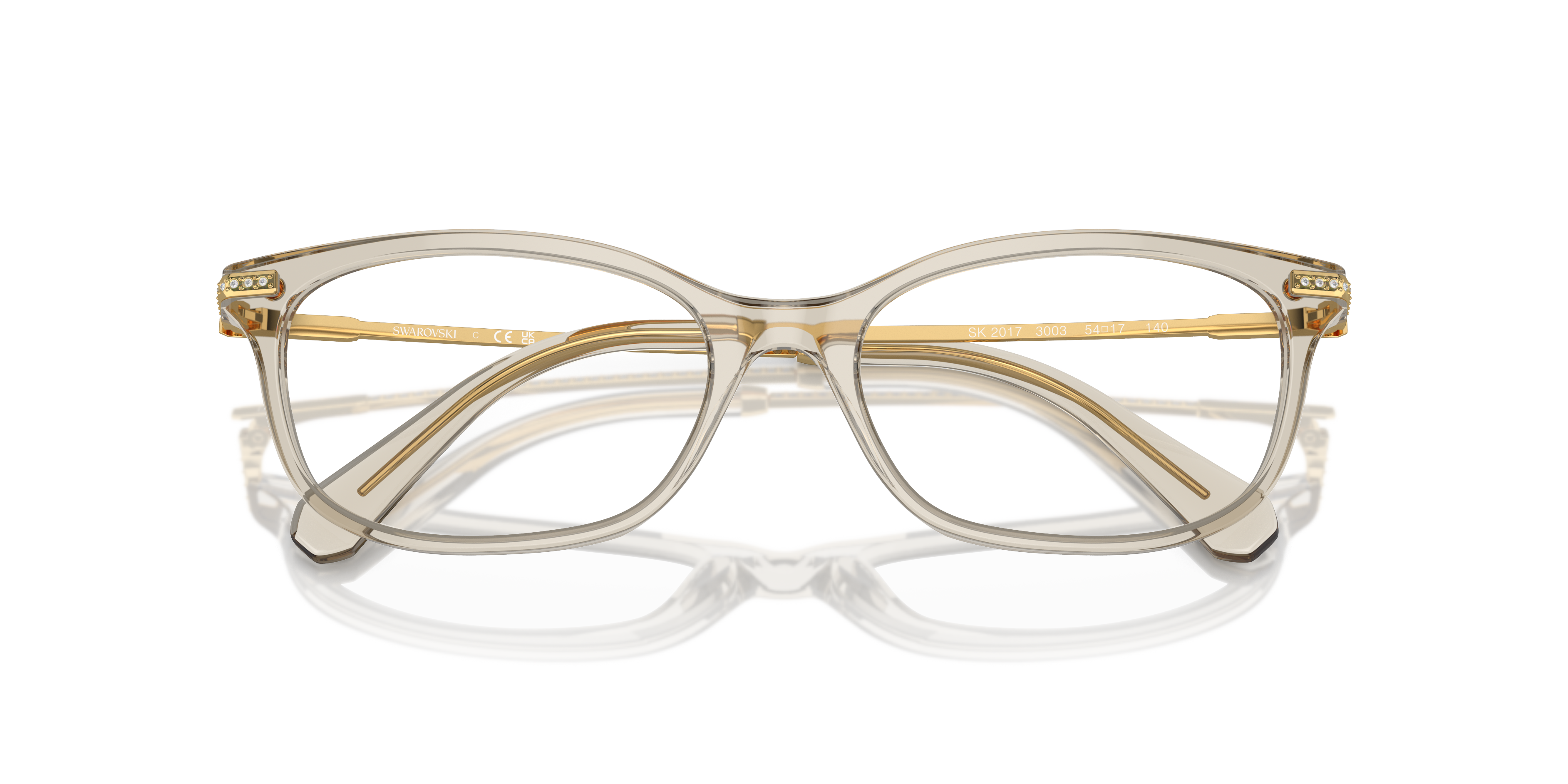 Swarovski Eyeglasses SK2017 TRANSPARENT BEIGE