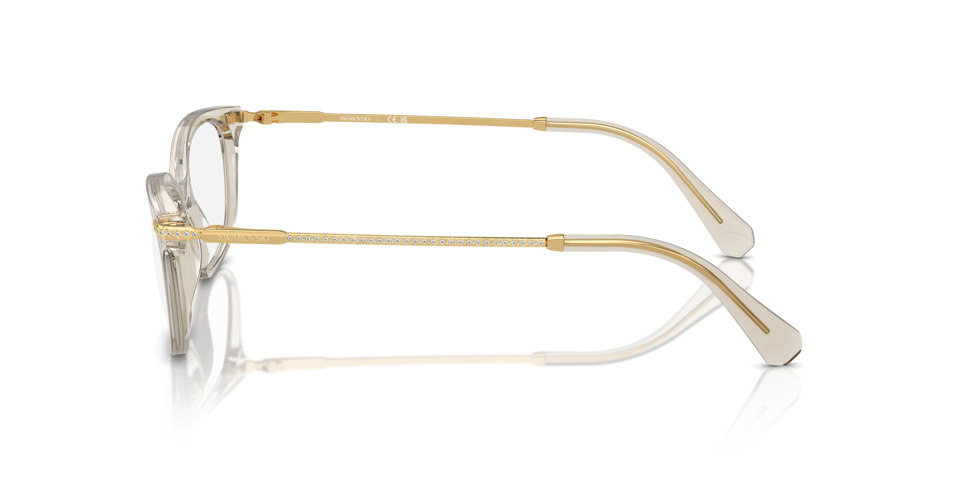 Swarovski Eyeglasses SK2017 TRANSPARENT BEIGE