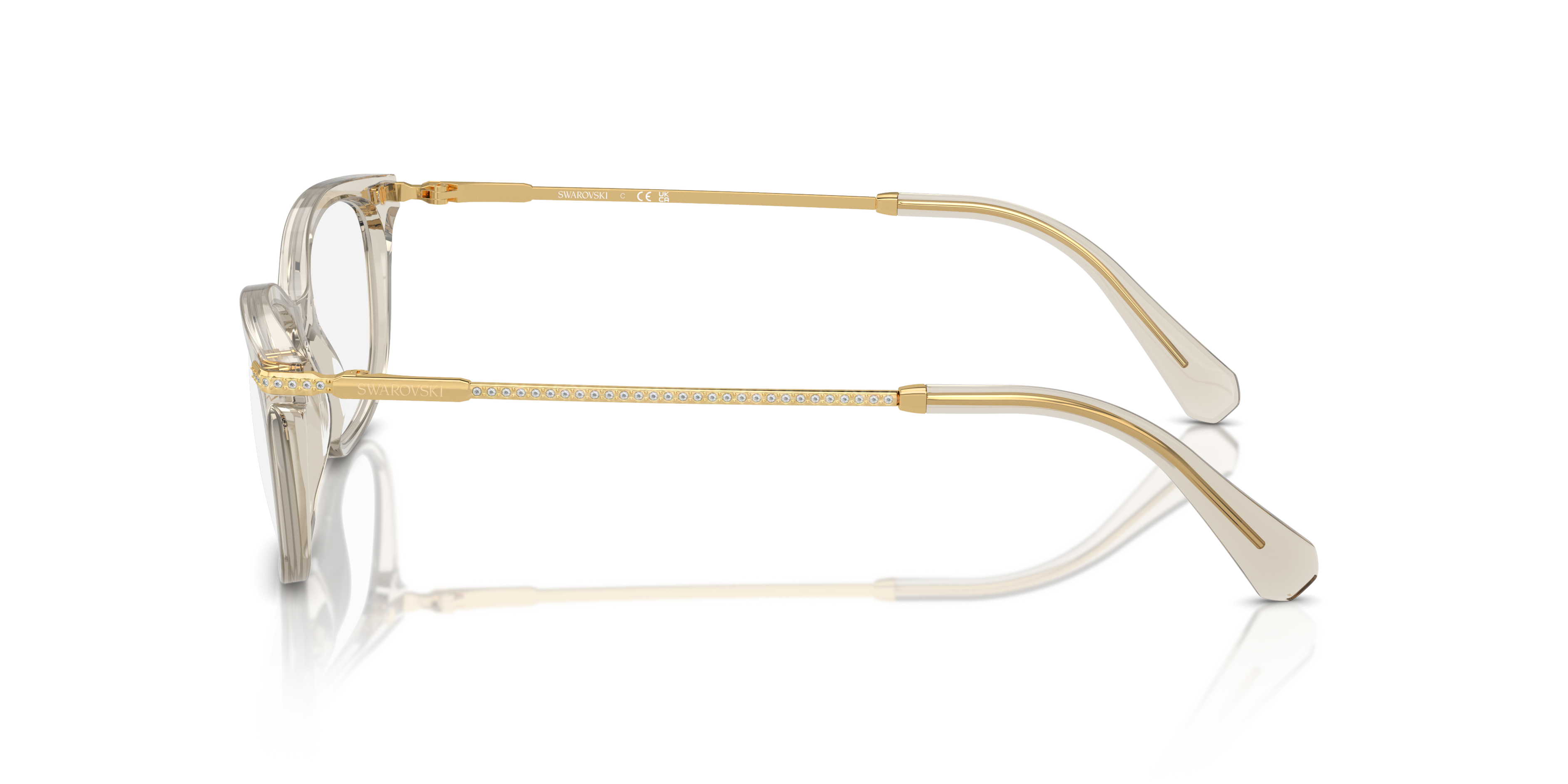 Swarovski Eyeglasses SK2017 TRANSPARENT BEIGE