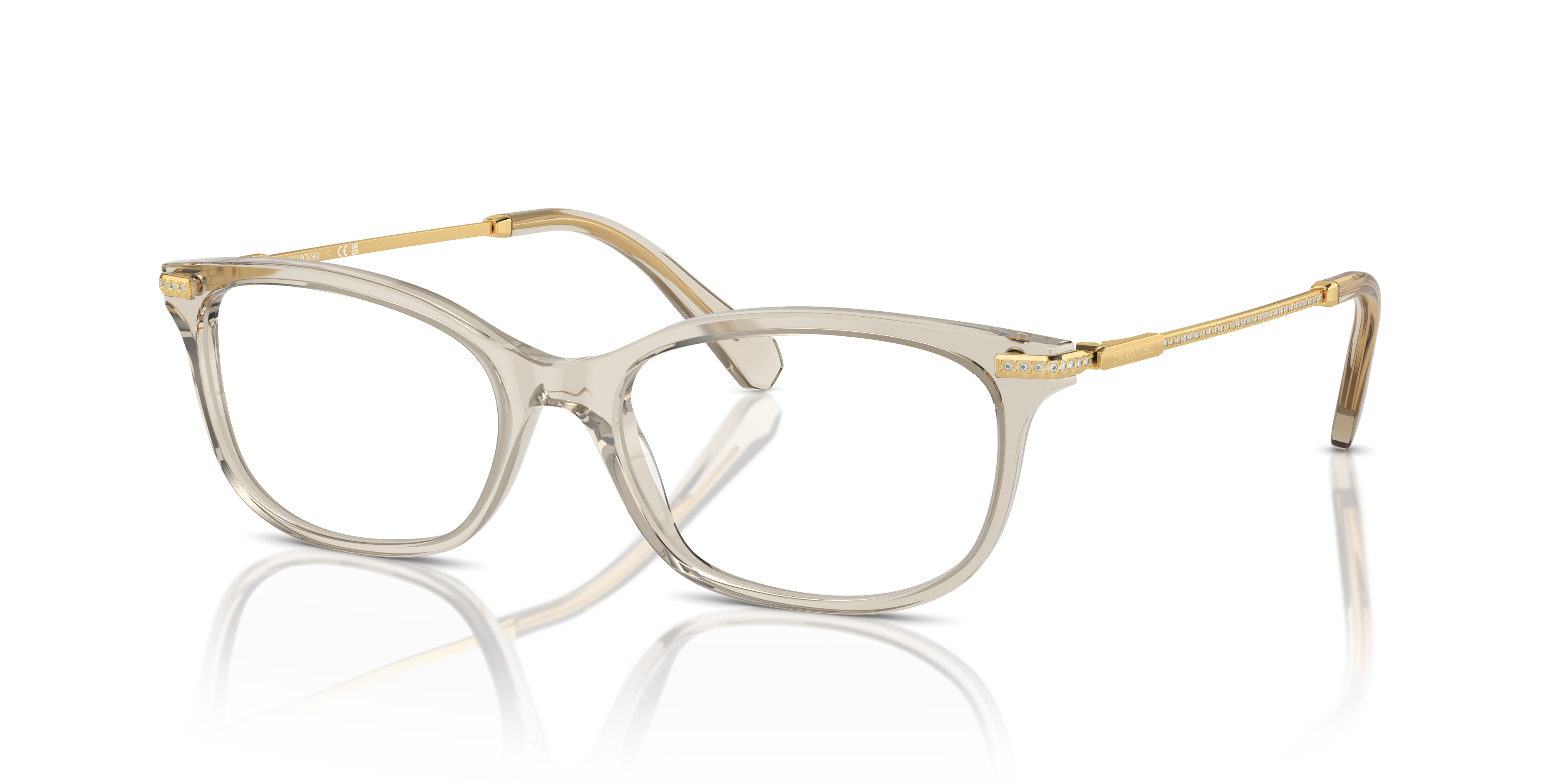 Swarovski Eyeglasses SK2017 TRANSPARENT BEIGE