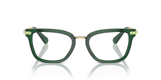 Swarovski Eyeglasses SK2018 DARK GREEN TRASPARENT