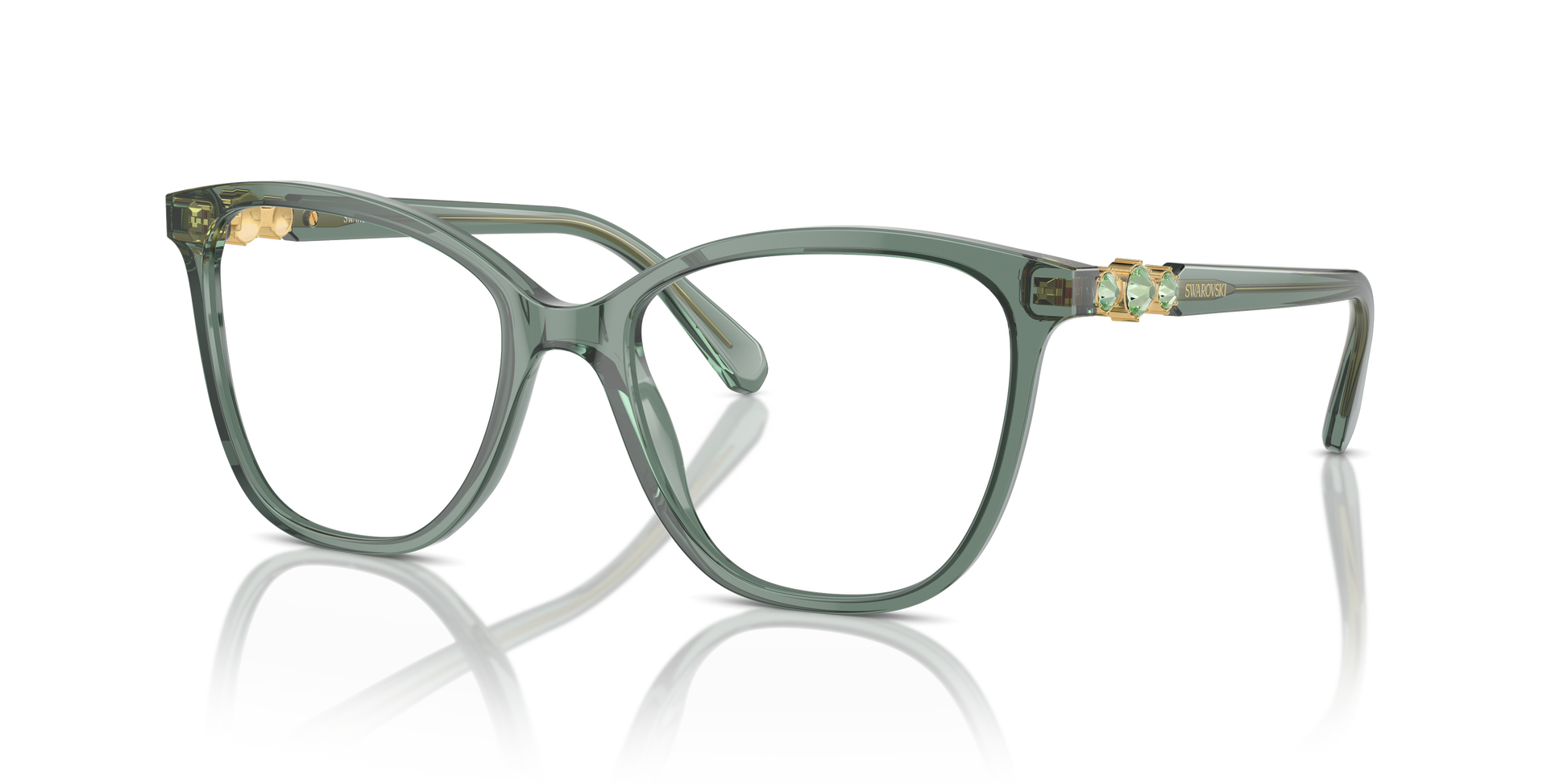 Swarovski Eyeglasses SK2020 TRANSPARENT GREEN