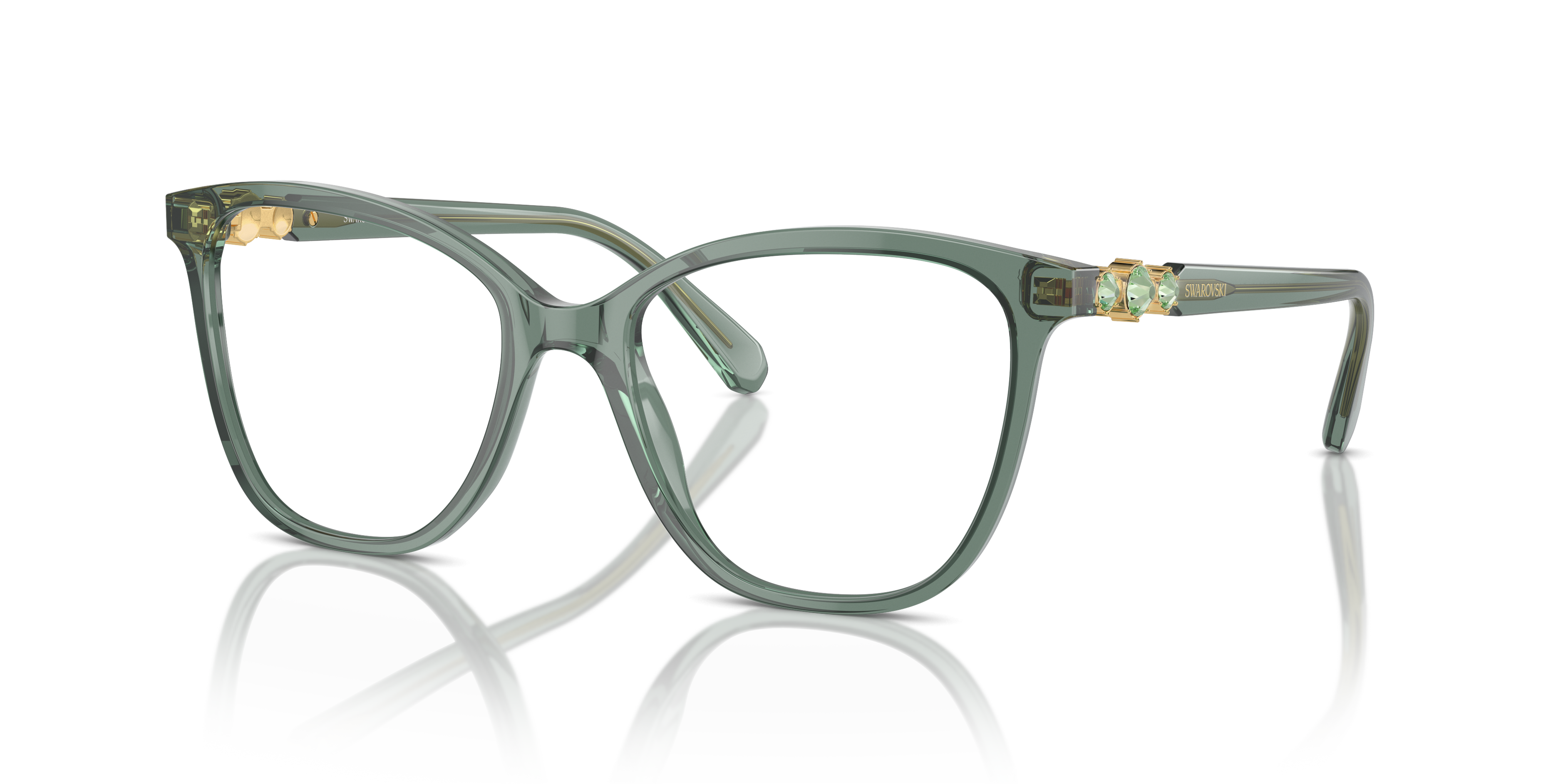 Swarovski Eyeglasses SK2020 TRANSPARENT GREEN