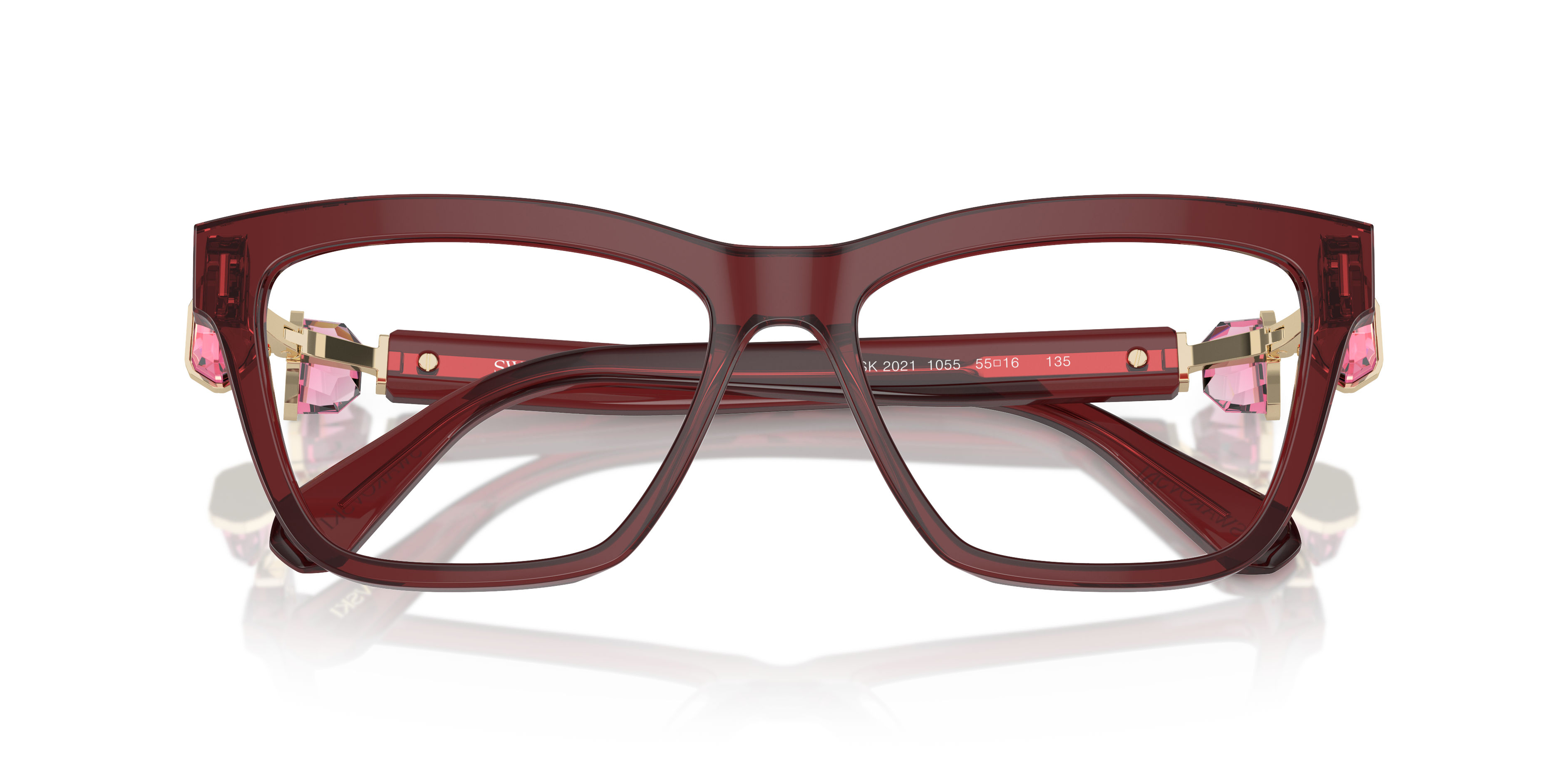 Swarovski Eyeglasses SK2021 TRASPARENT BURGUNDY