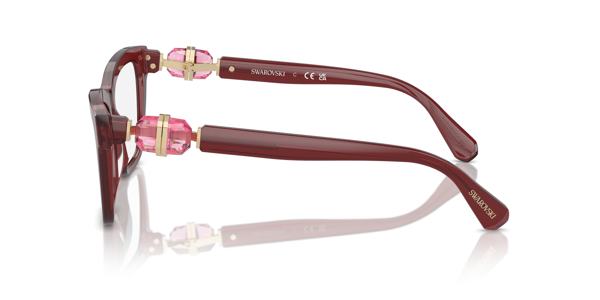 Swarovski Eyeglasses SK2021 TRASPARENT BURGUNDY
