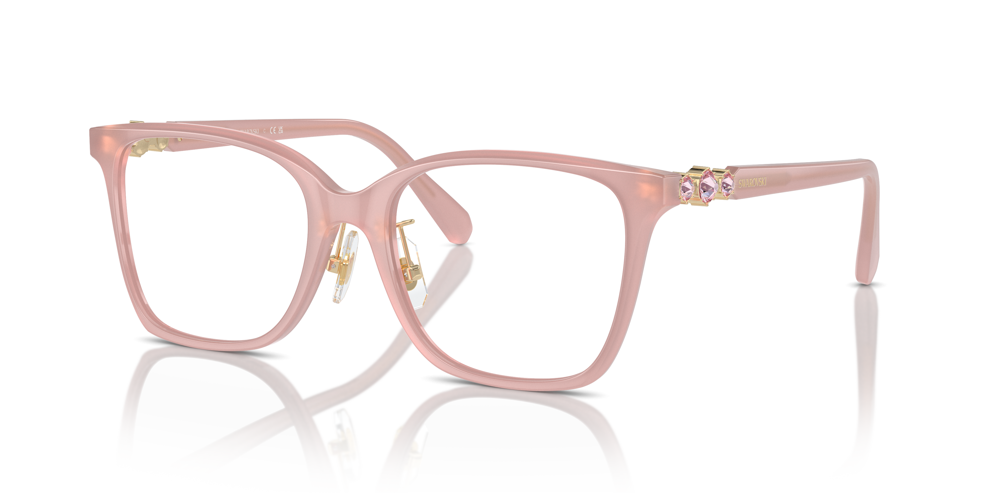 Swarovski Eyeglasses SK2026D MILKY PINK