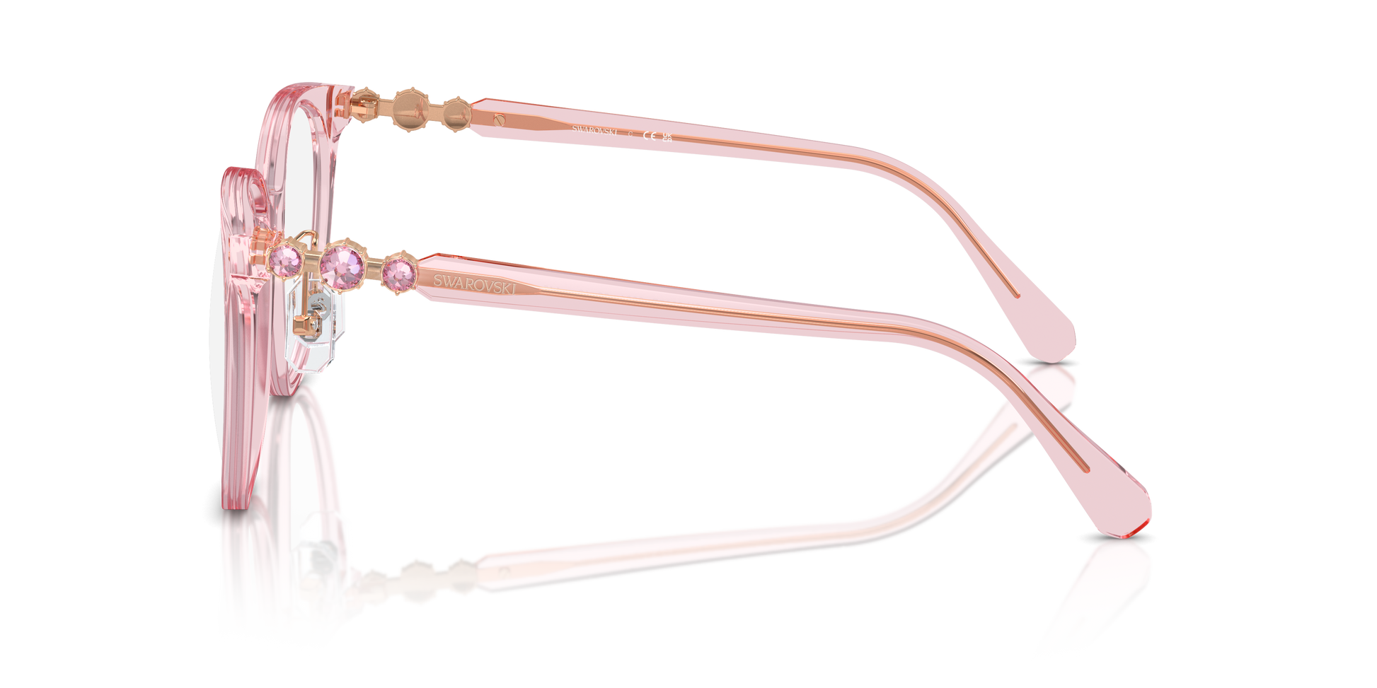 Swarovski Eyeglasses SK2027D TRANSPARENT ROSE