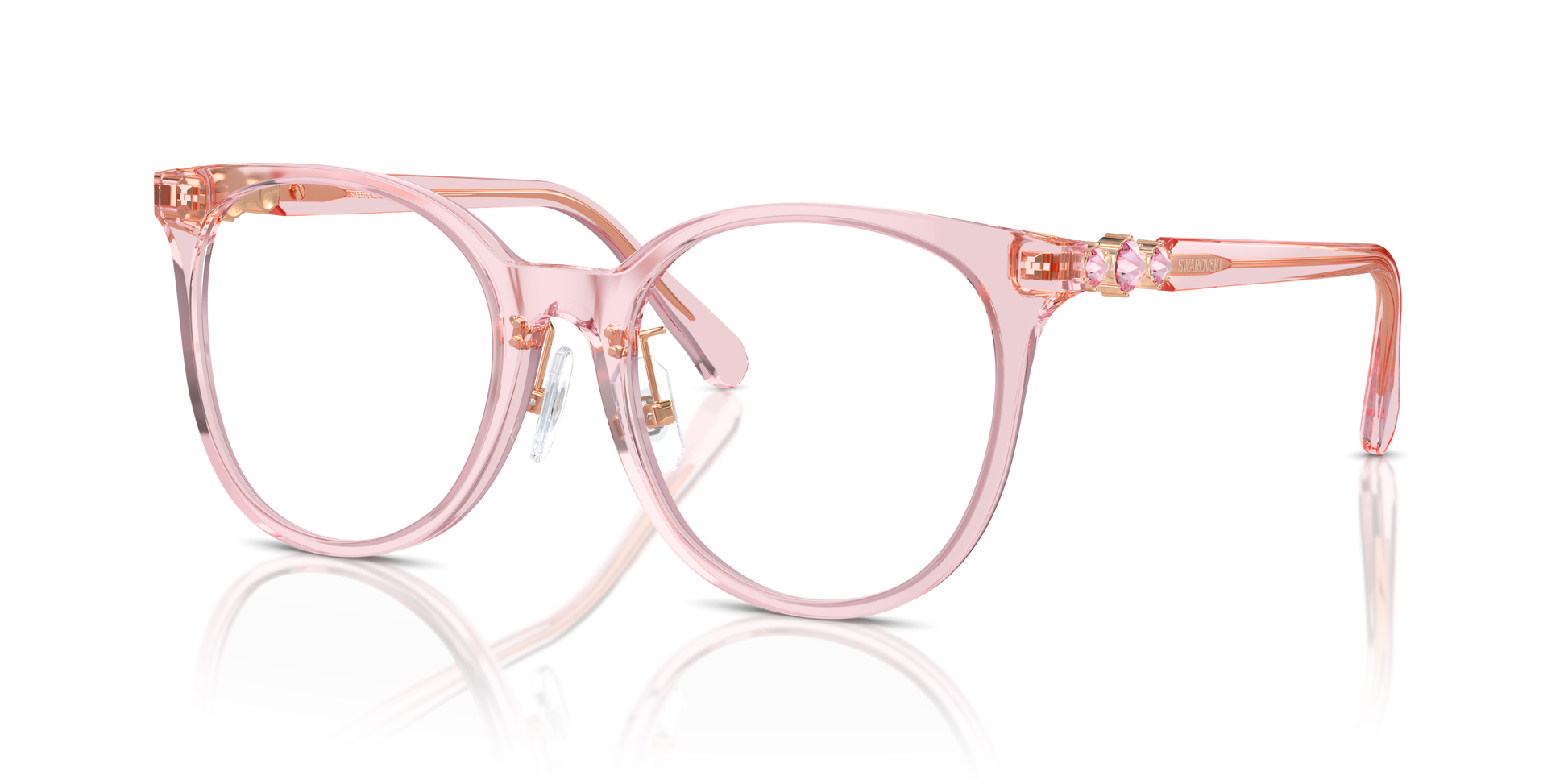 Swarovski Eyeglasses SK2027D TRANSPARENT ROSE