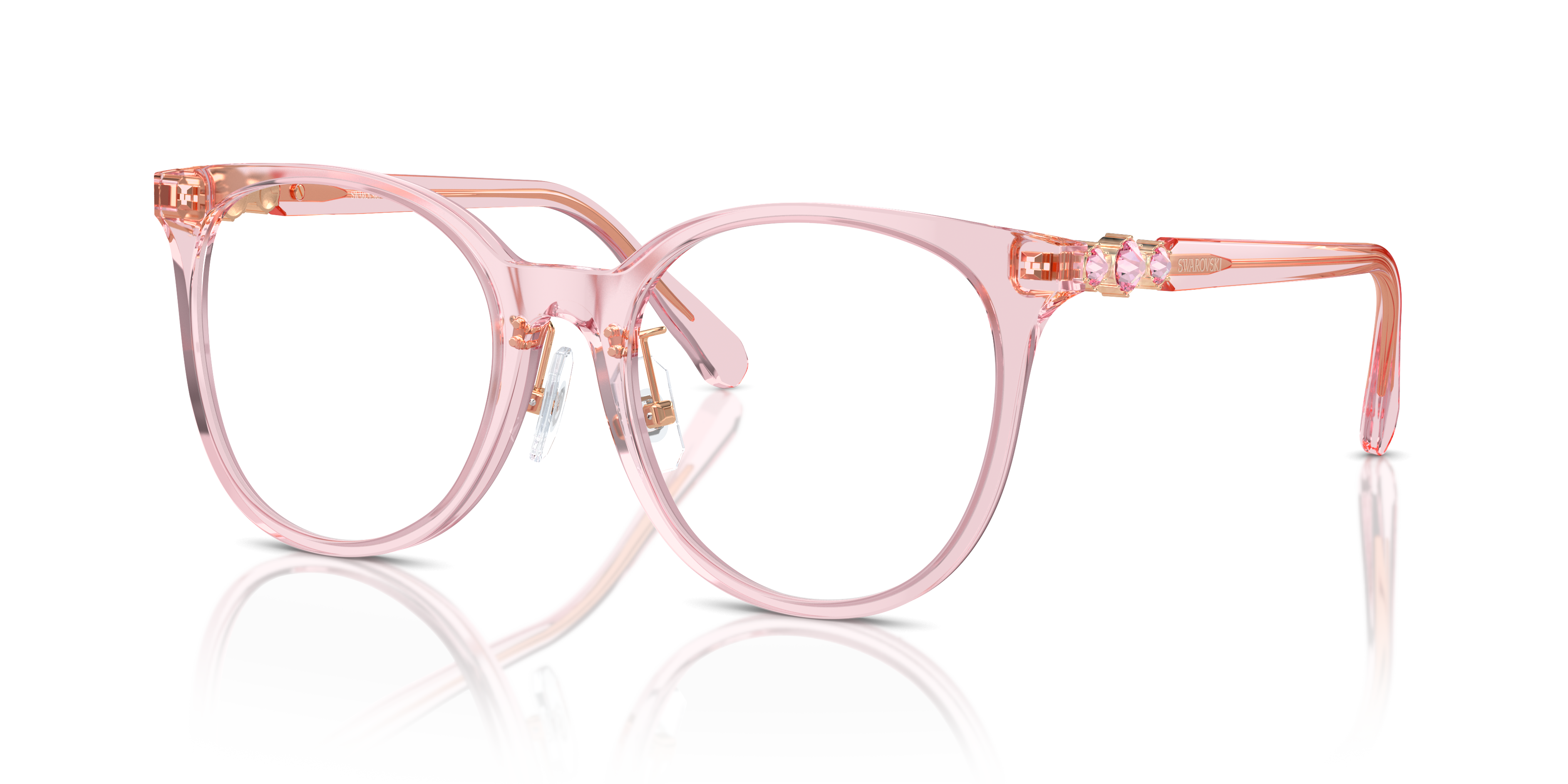 Swarovski Eyeglasses SK2027D TRANSPARENT ROSE