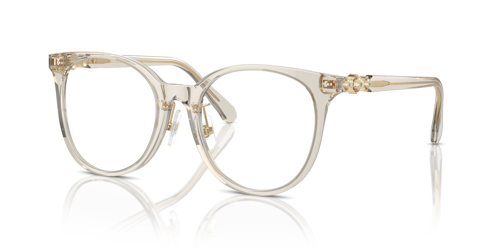 Swarovski Eyeglasses SK2027D TRANSPARENT BEIGE