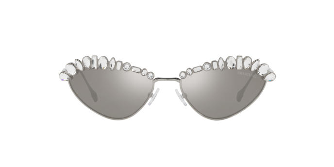 Sunglasses, Cat-eye shape, SK6005, Black | Swarovski