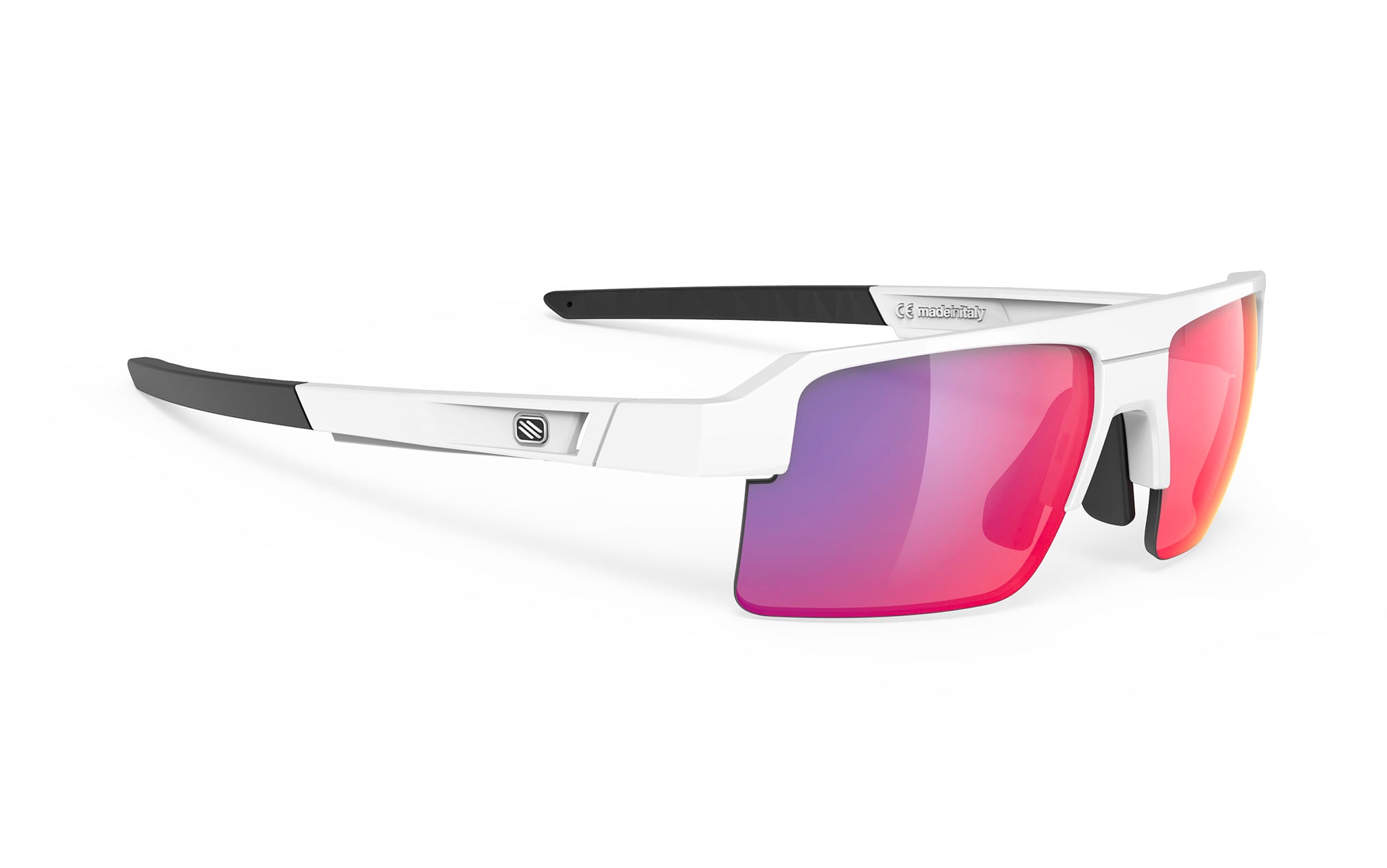 Rudy Project Sirius SP873869-0000 WHITE GLOSS - Multilaser Red