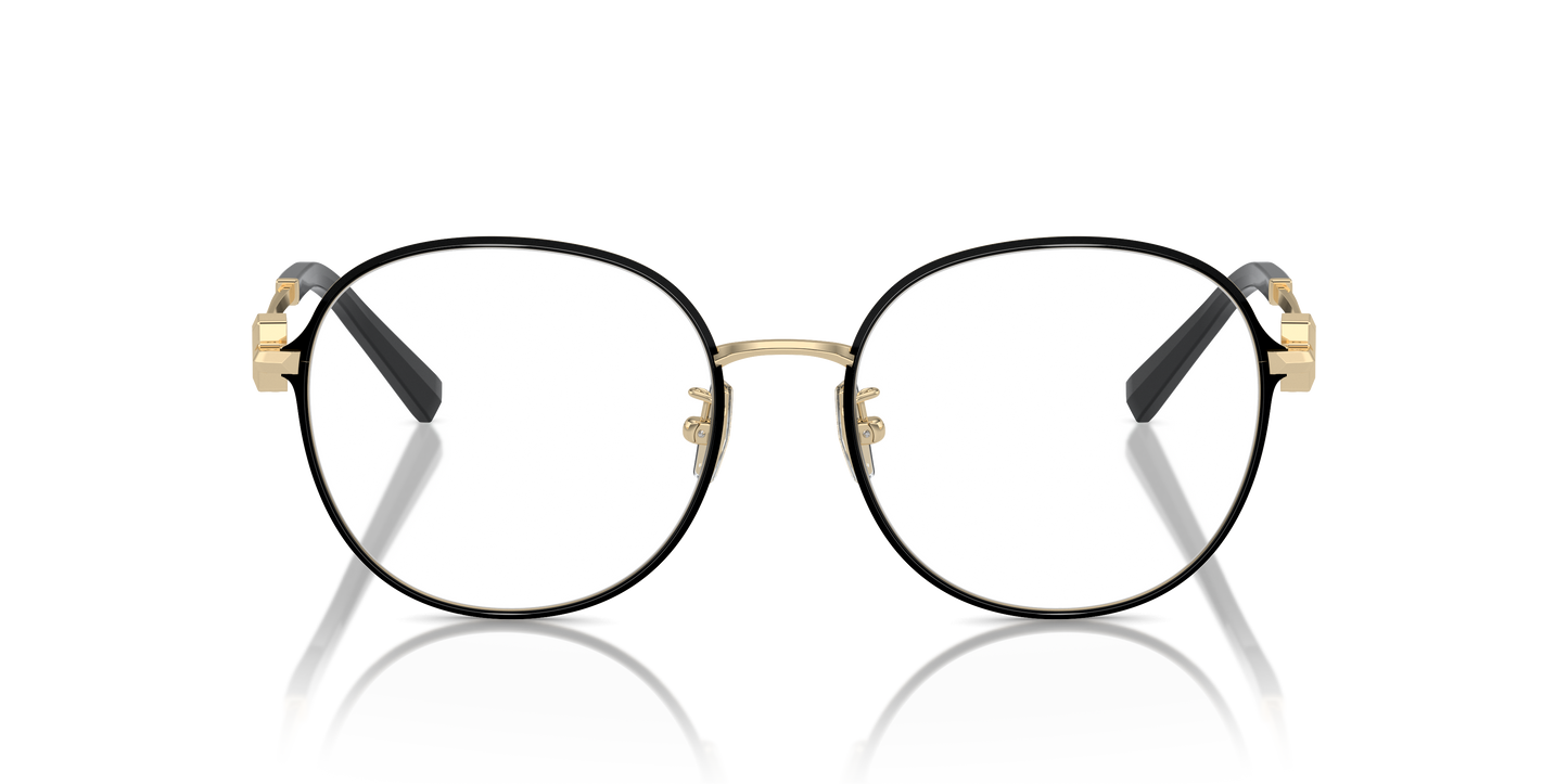 Tiffany Eyeglasses TF1161D BLACK ON PALE GOLD