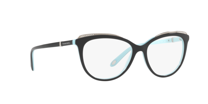 Tiffany Eyeglasses TF2147B BLACK ON TIFFANY BLUE