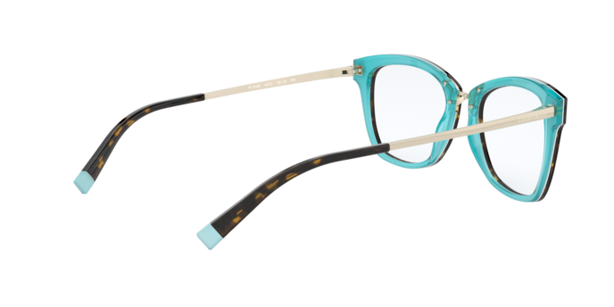 Tiffany Eyeglasses TF2186 HAVANA ON CRYSTAL TIFFANY BLUE