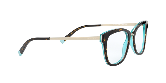 Tiffany Eyeglasses TF2186 HAVANA ON CRYSTAL TIFFANY BLUE