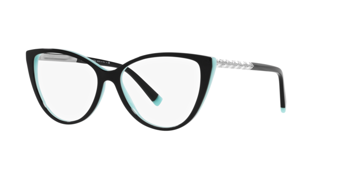 Tiffany Eyeglasses TF2214B BLACK ON TIFFANY BLUE