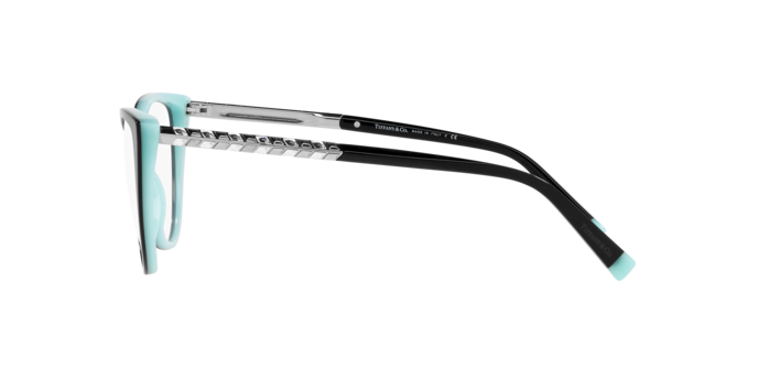 Tiffany Eyeglasses TF2214B BLACK ON TIFFANY BLUE