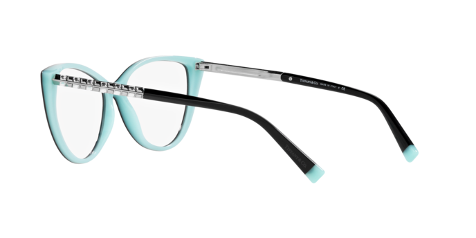 Tiffany Eyeglasses TF2214B BLACK ON TIFFANY BLUE