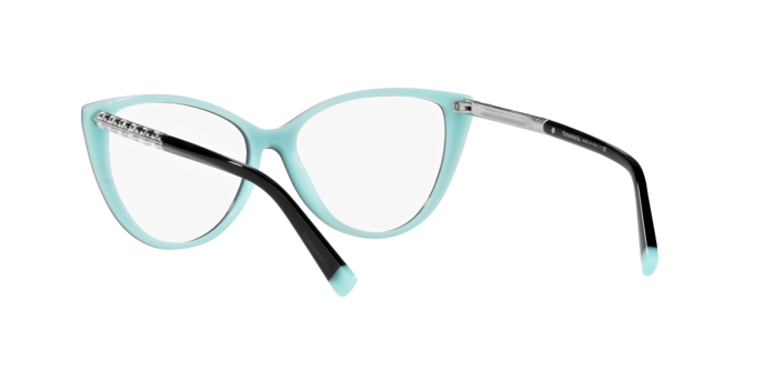 Tiffany Eyeglasses TF2214B BLACK ON TIFFANY BLUE