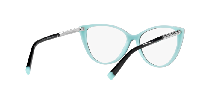 Tiffany Eyeglasses TF2214B BLACK ON TIFFANY BLUE