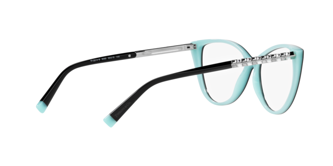 Tiffany Eyeglasses TF2214B BLACK ON TIFFANY BLUE