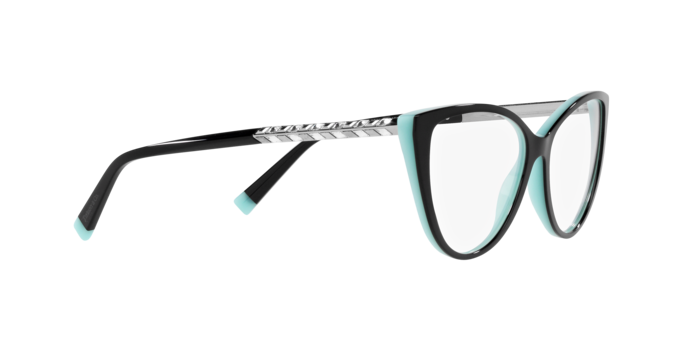 Tiffany Eyeglasses TF2214B BLACK ON TIFFANY BLUE