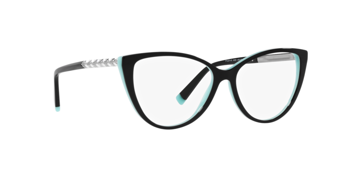 Tiffany Eyeglasses TF2214B BLACK ON TIFFANY BLUE