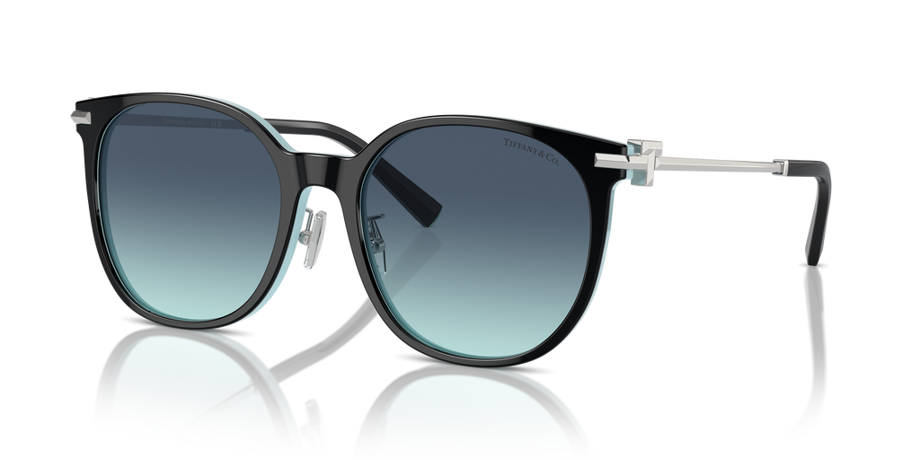 Tiffany TF4224D 80559S Black On Tiffany Blue Sunglasses for  display picture 3