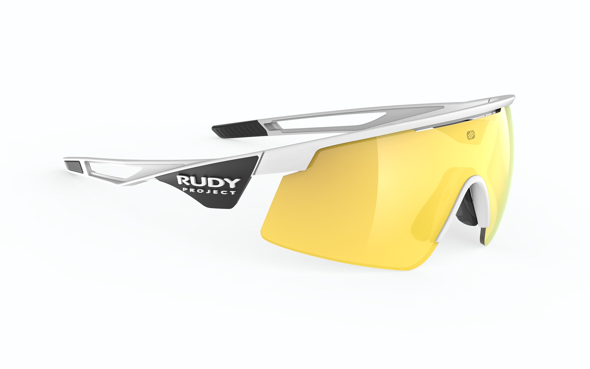 Rudy Project Turbolence SP890558-RN01 WHITE MATTE - Multilaser Yellow