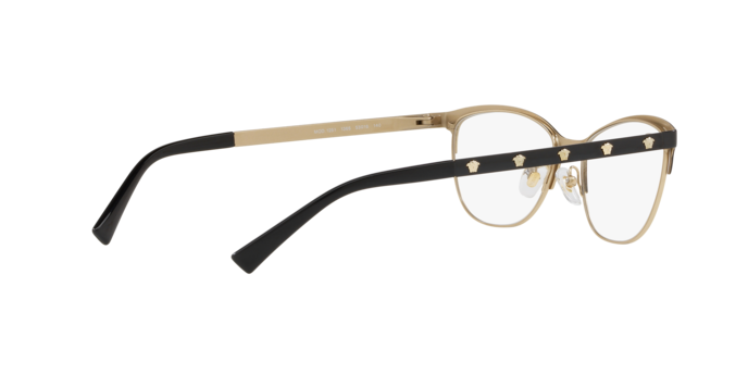 Versace VE1251 1366 Black/Pale Gold - Woman Eyeglasses | LookerOnline