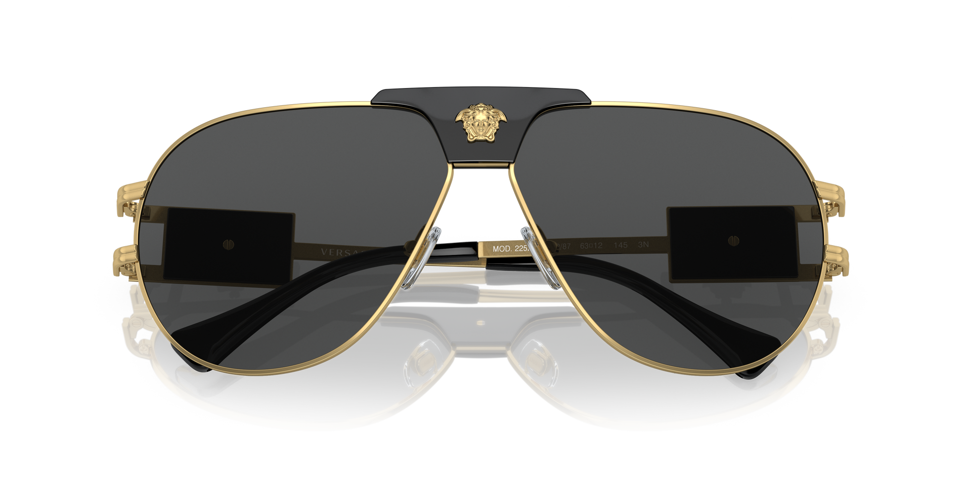 versace ski goggles Versace VE2252 100287 Gold Sunglasses for Man