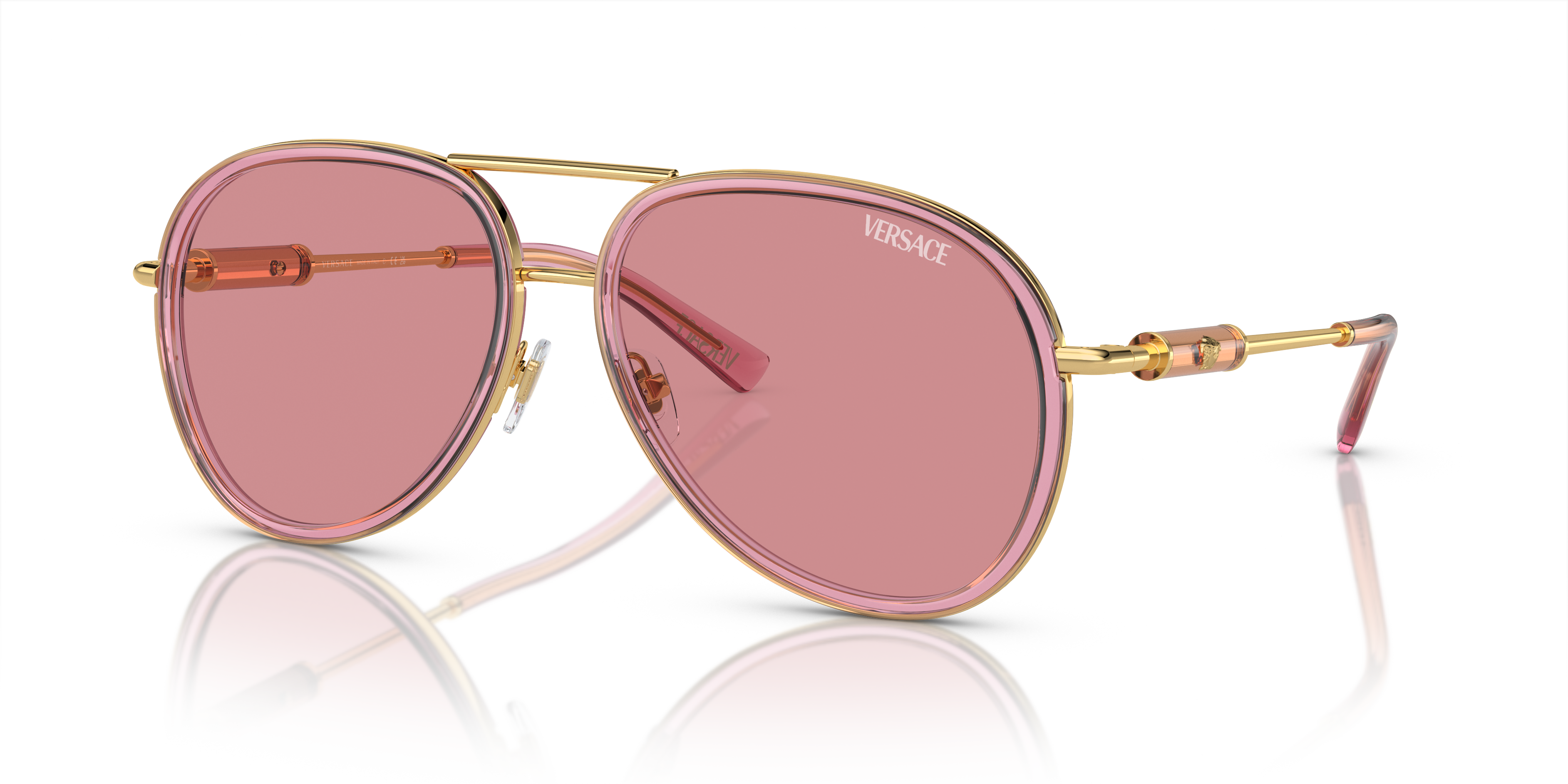 Versace Sunglasses VE2260 PINK TRANSPARENT