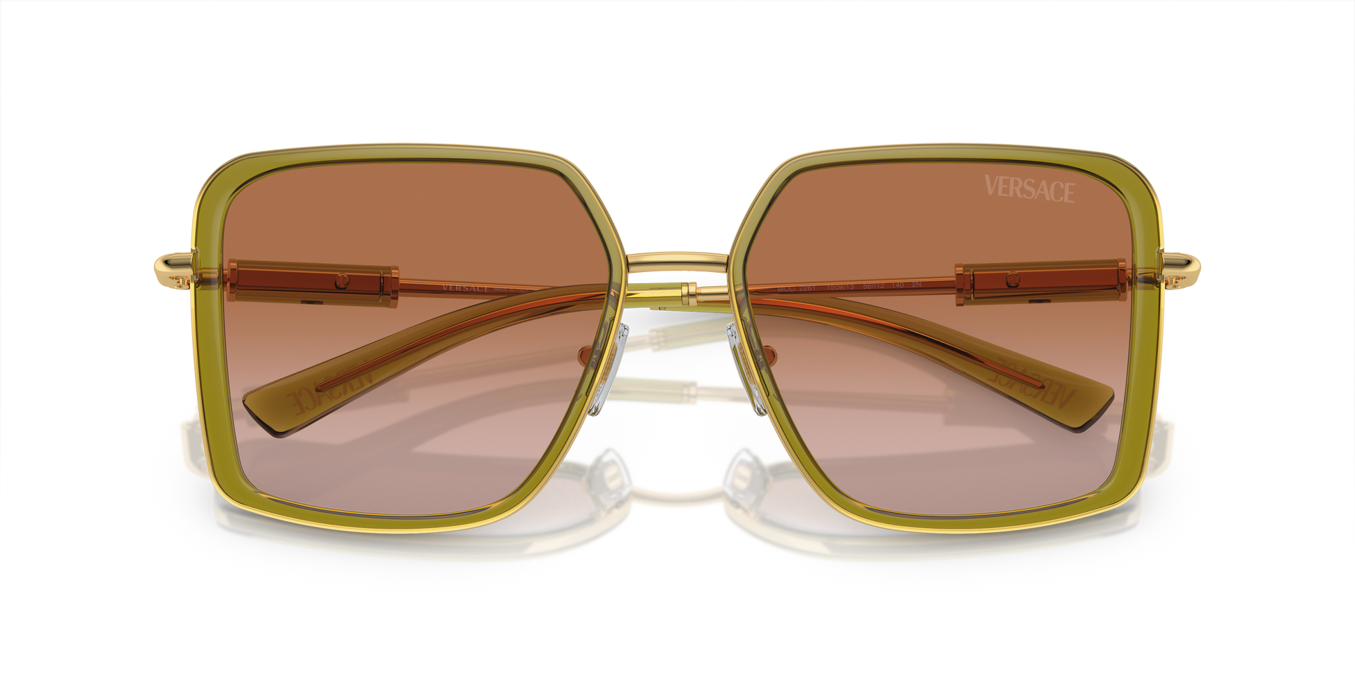 Versace Sunglasses VE2261 GREEN TRANSPARENT