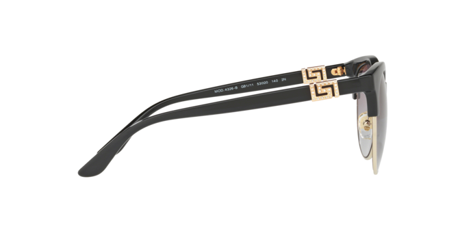 Versace Sunglasses VE4326B BLACK/PALE GOLD